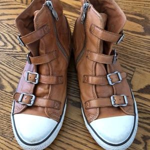 Hi top leather ASN sneakers